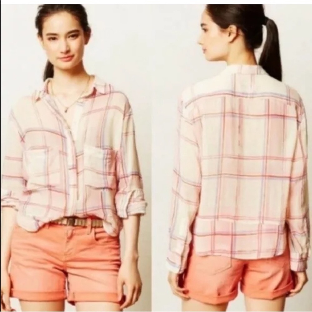 Holding Horses Plaid Light Weight top